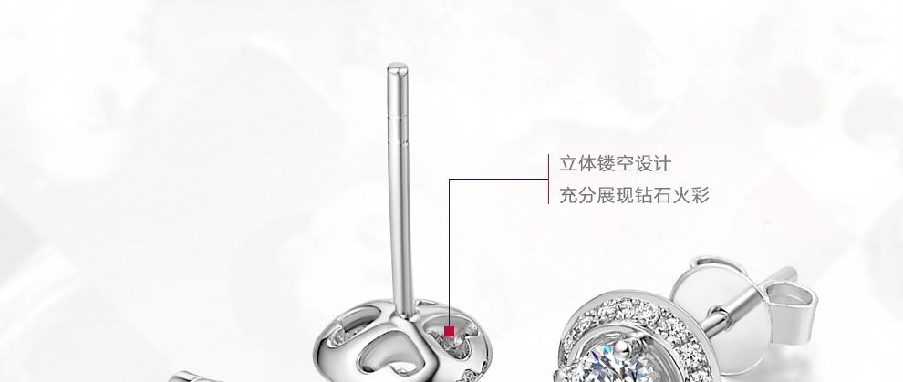 璀璨之星/18K金钻石耳钉